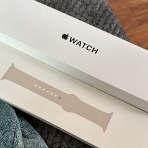 Empty Apple Watch box with empty Beige Band box